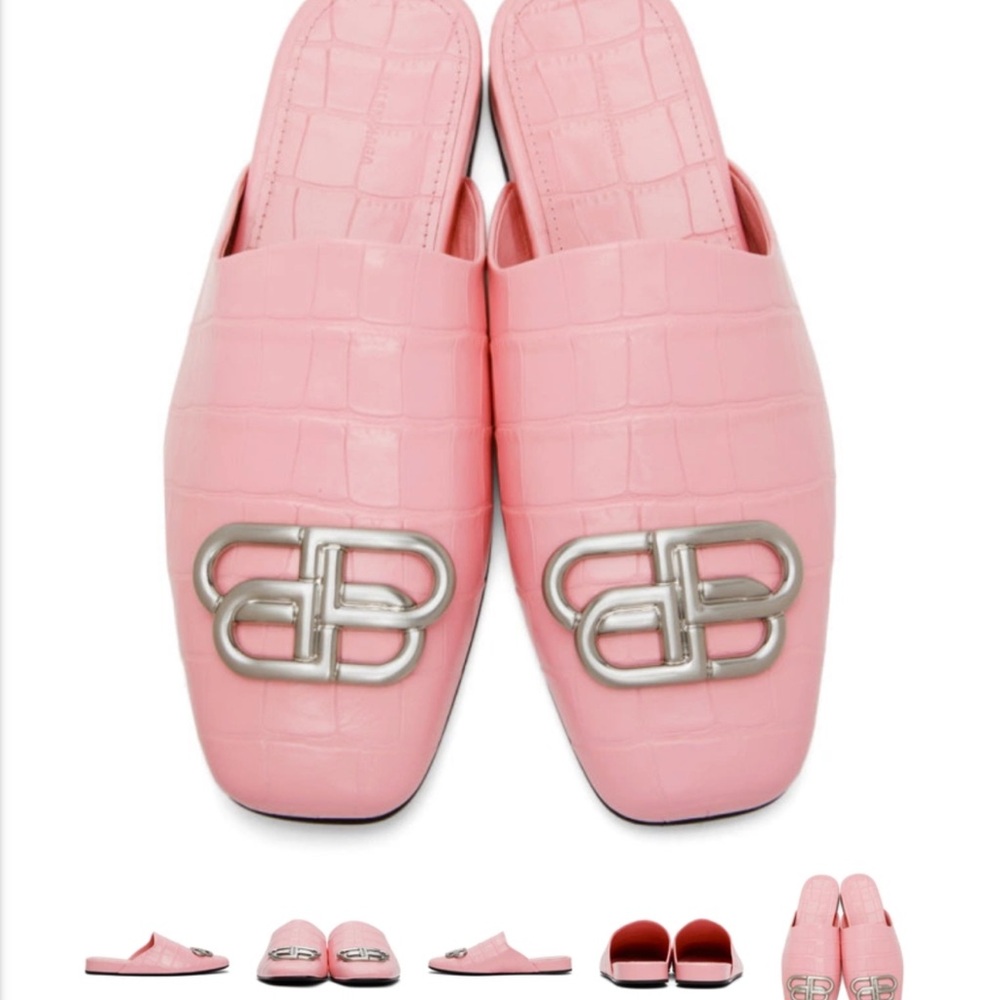Balenciaga pink mule slides size 38. / size 8